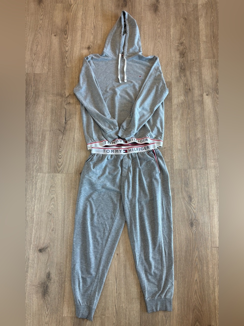 Tommy Hilfiger French Terry Light Grey Sleepwear Sweatset